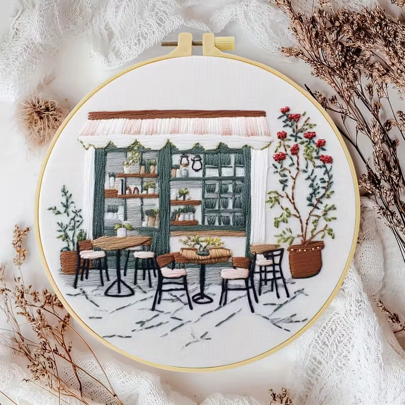 Borduurmoment - Romantic Corner Café