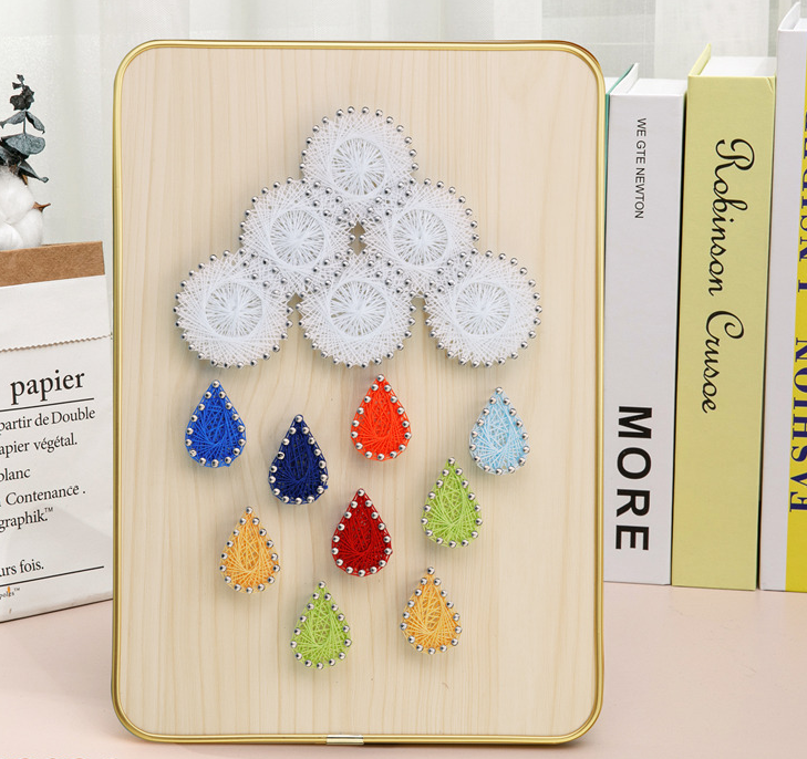 Cloud Drops – String Art Set met kleurenregen