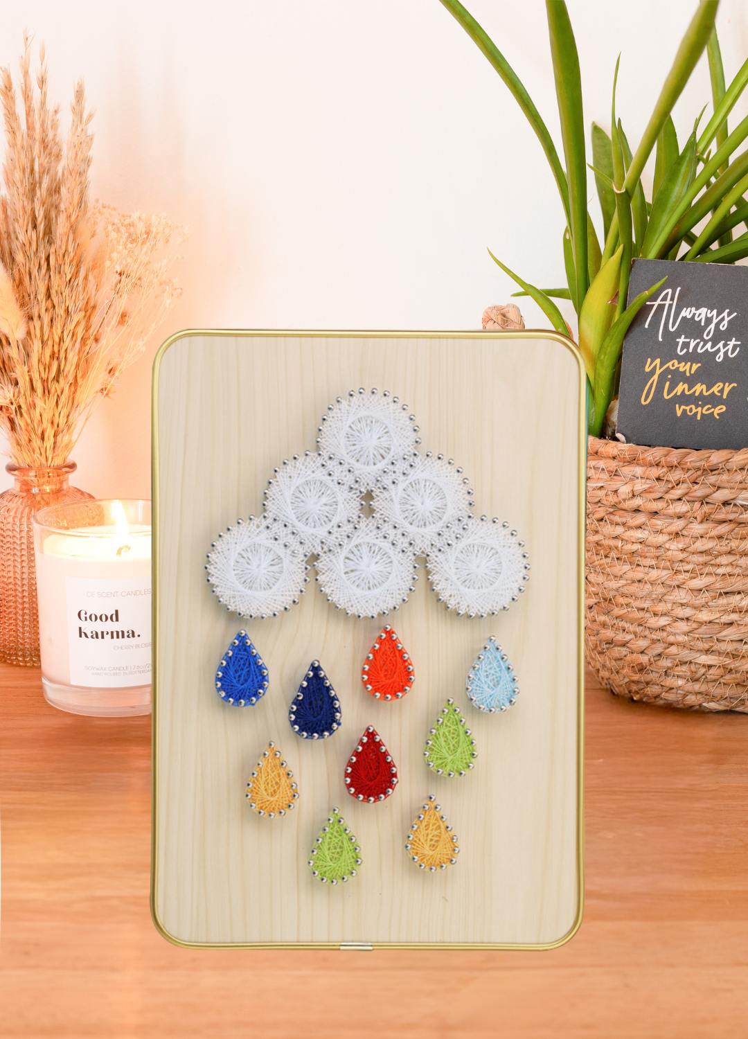 Cloud Drops – String Art Set met kleurenregen