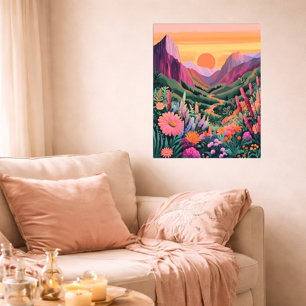 Paint By Numbers - Golden Path Between Hills