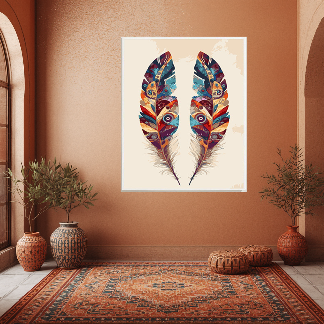 Paint By Numbers - Sacred Feathers