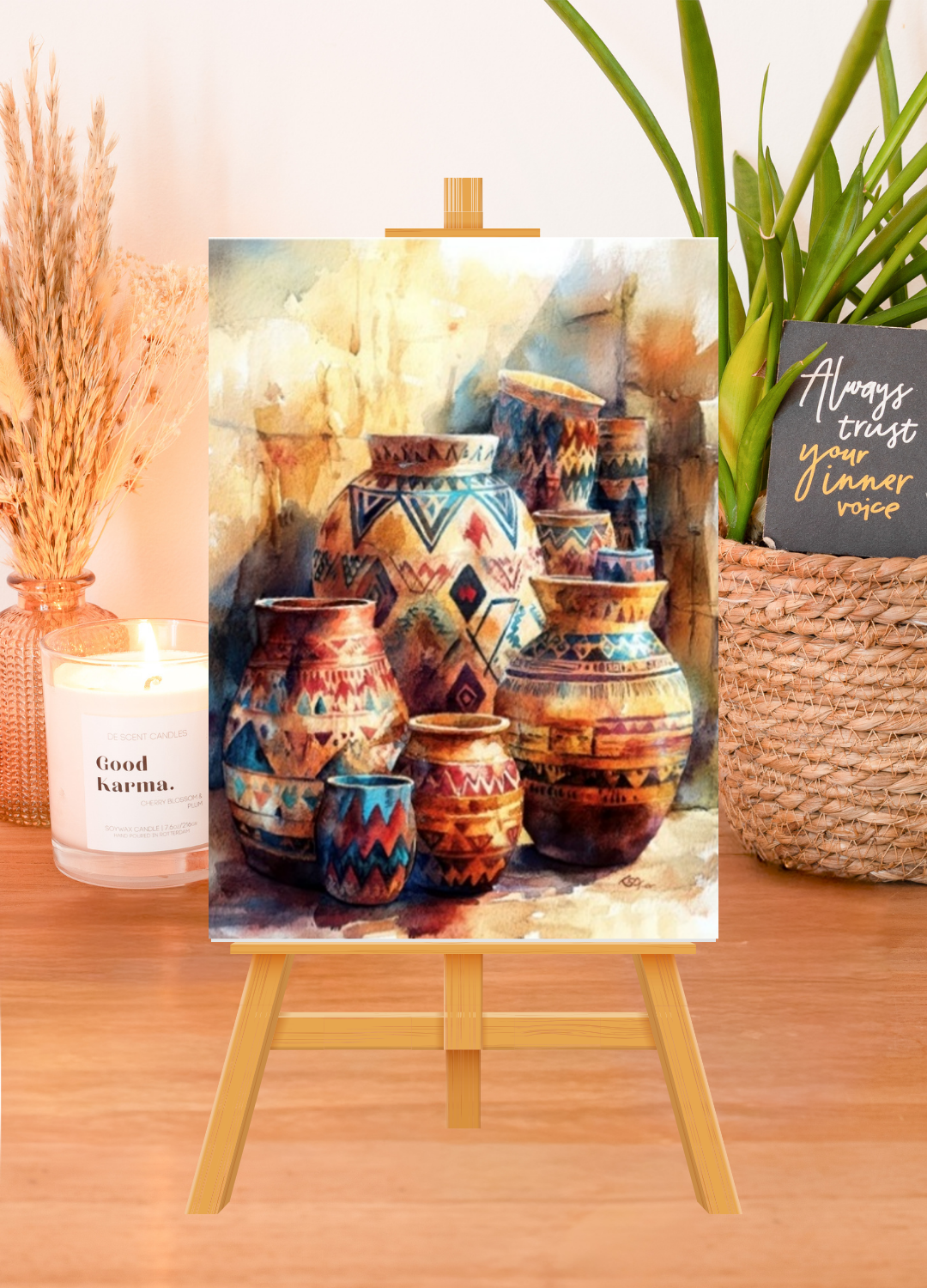 Paint By Numbers - Sunbaked Pueblo Pots