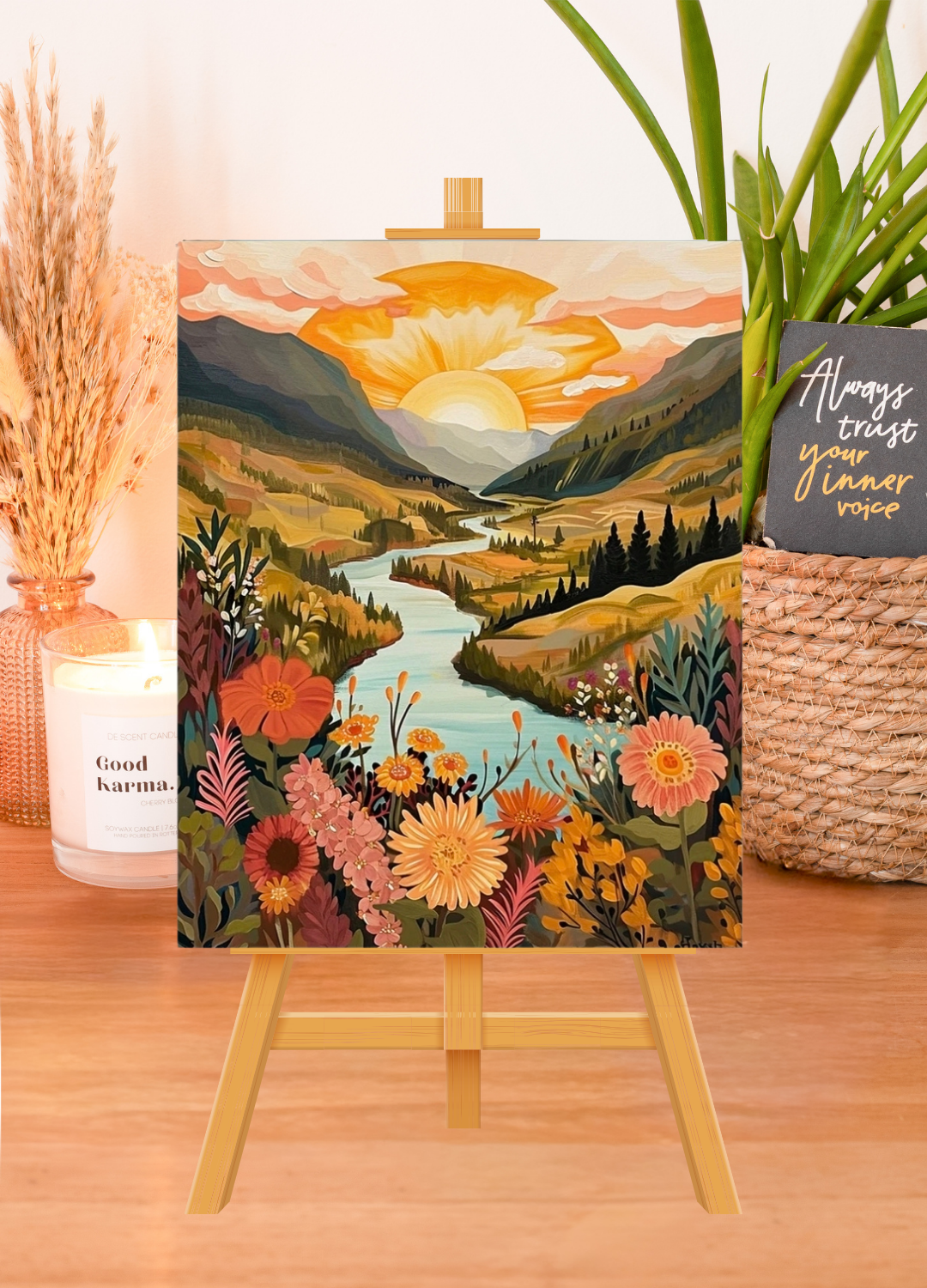 Paint By Numbers - River At Golden Hour