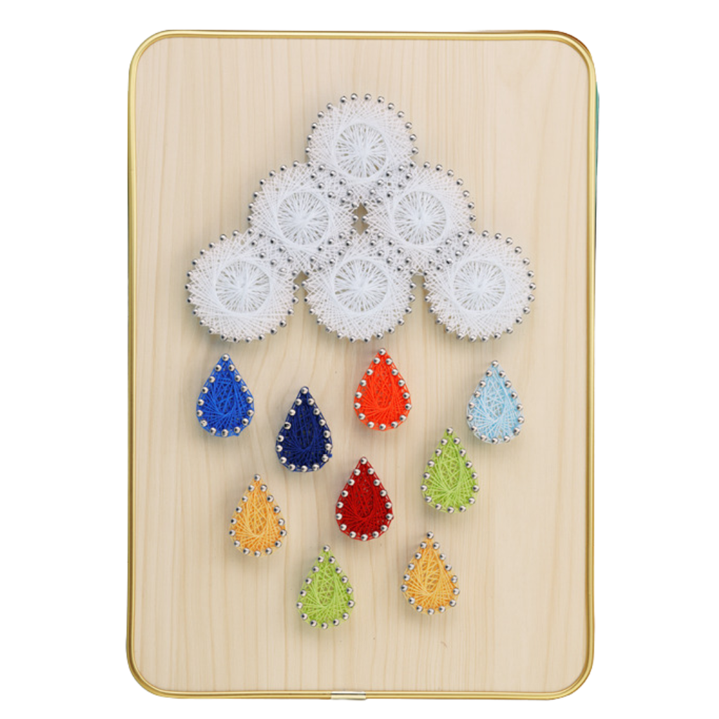 Cloud Drops – String Art Set met kleurenregen