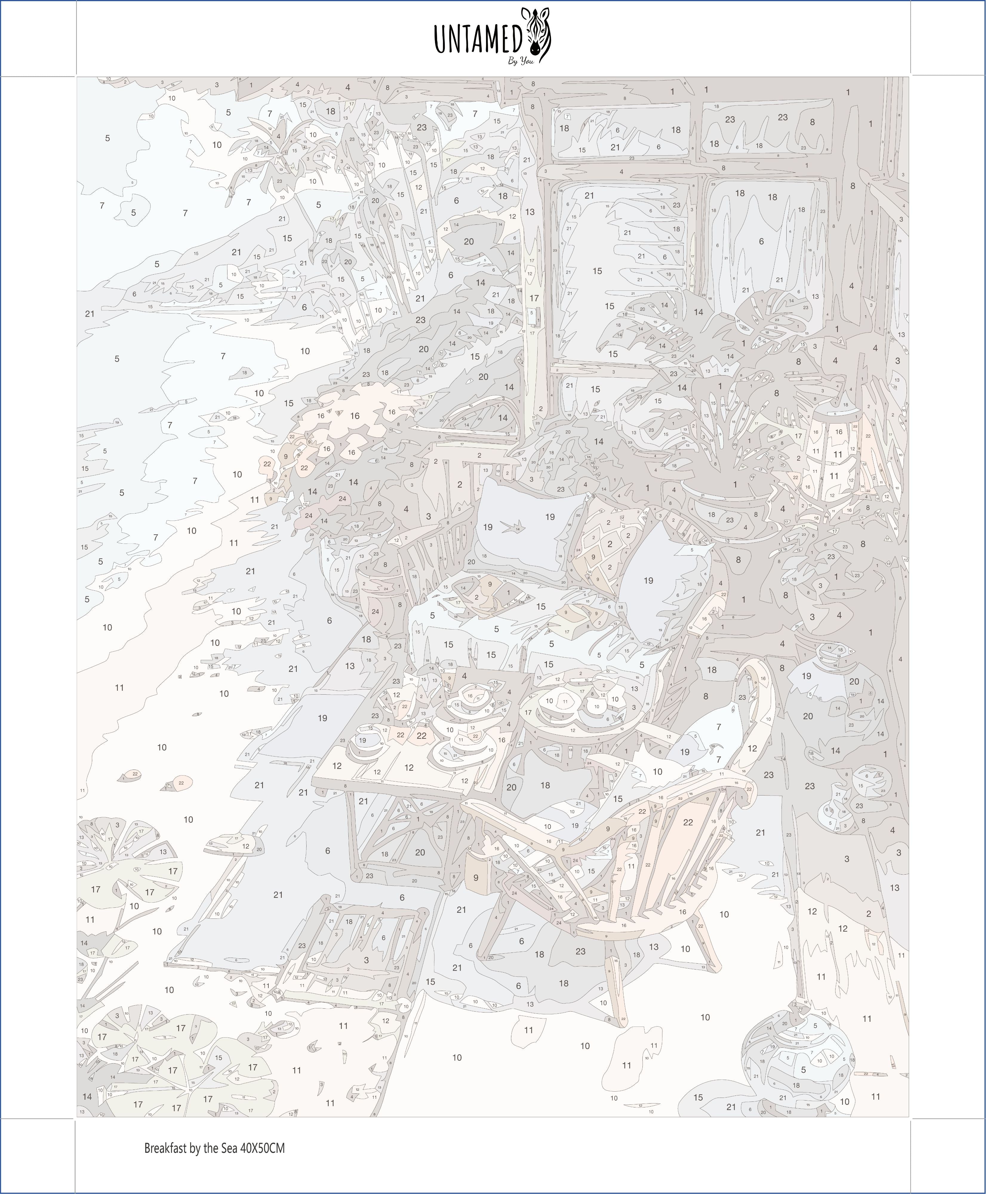 Paint By Number - Breakfast by the Sea