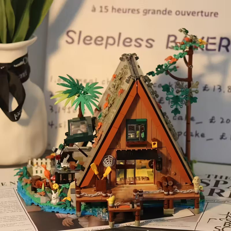 Flower Blocks - Forest Cabin