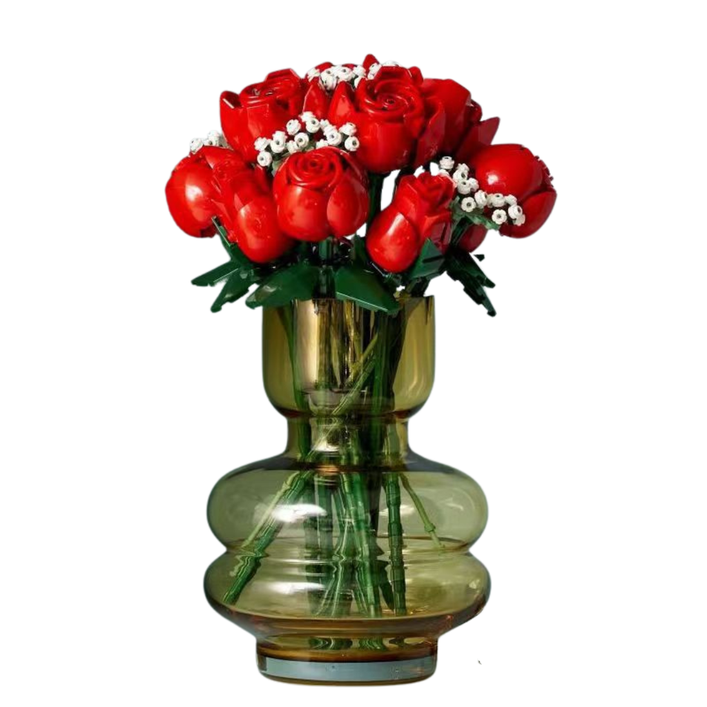 Flower Blocks – Red Rose Bouquet
