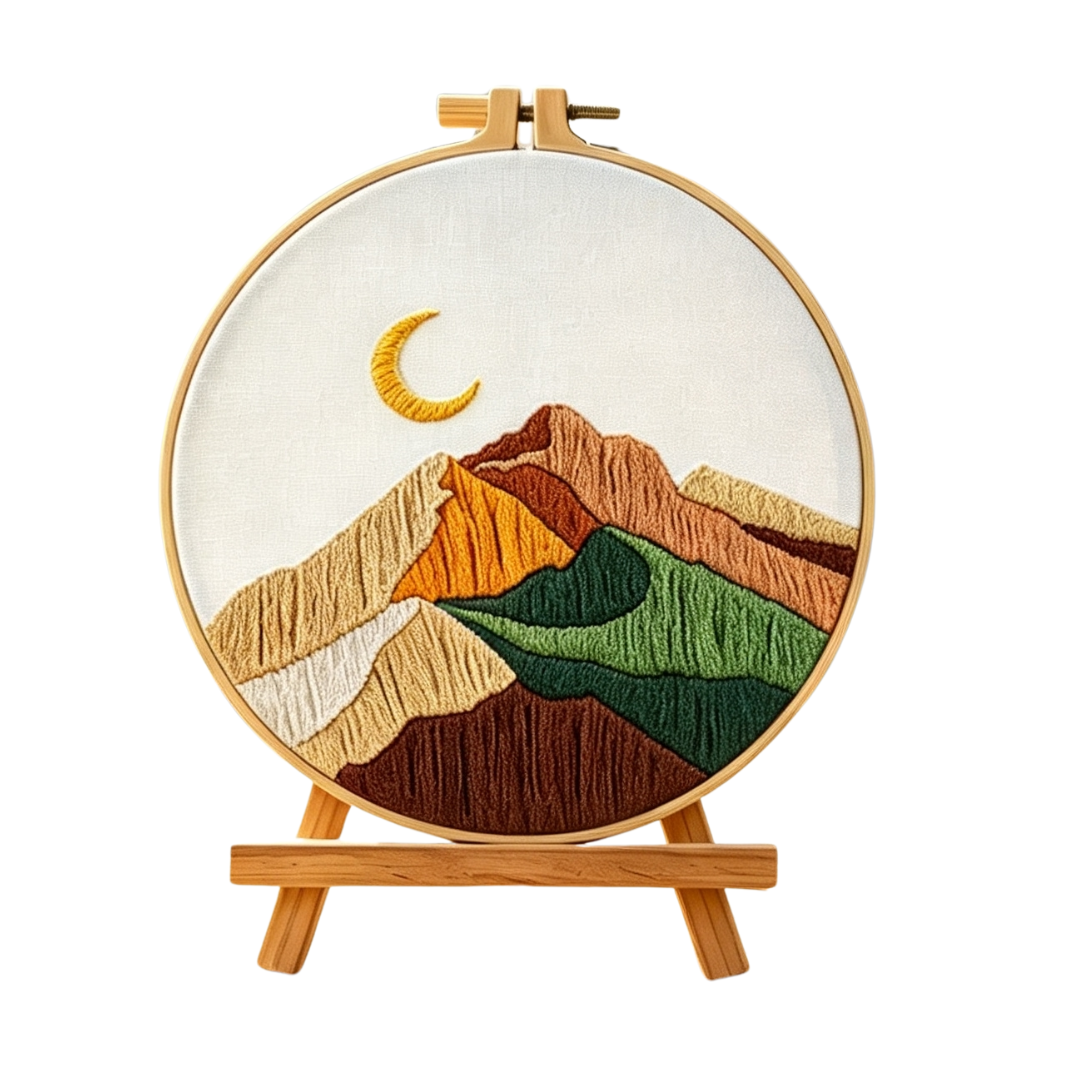 Golden Dunes – Borduurset met bergen en halve maan