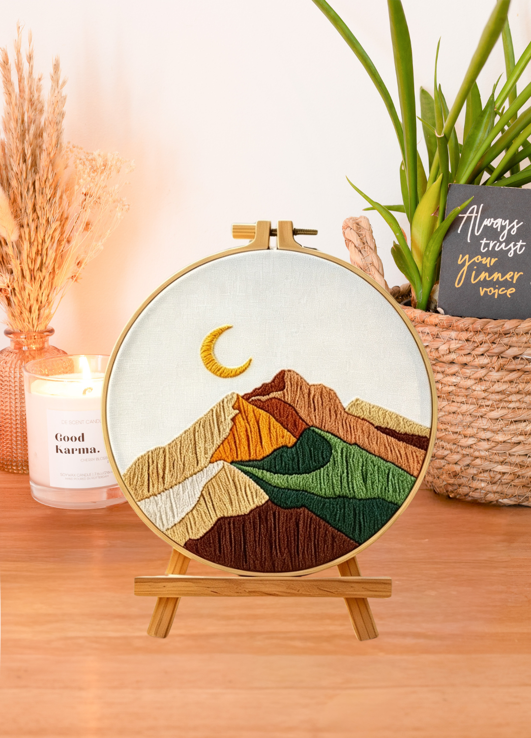 Golden Dunes – Borduurset met bergen en halve maan