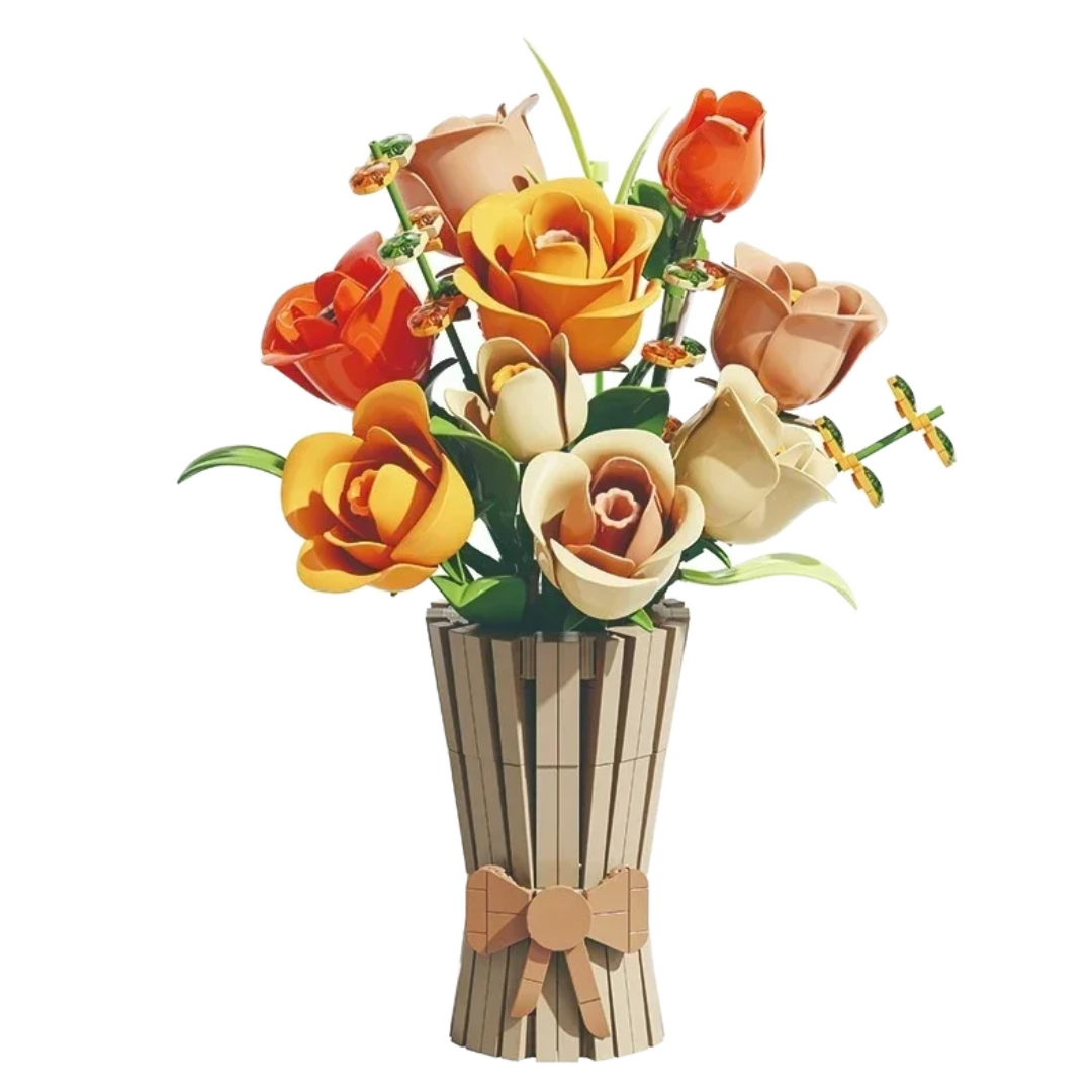 Flower Blocks - Autumn Rose