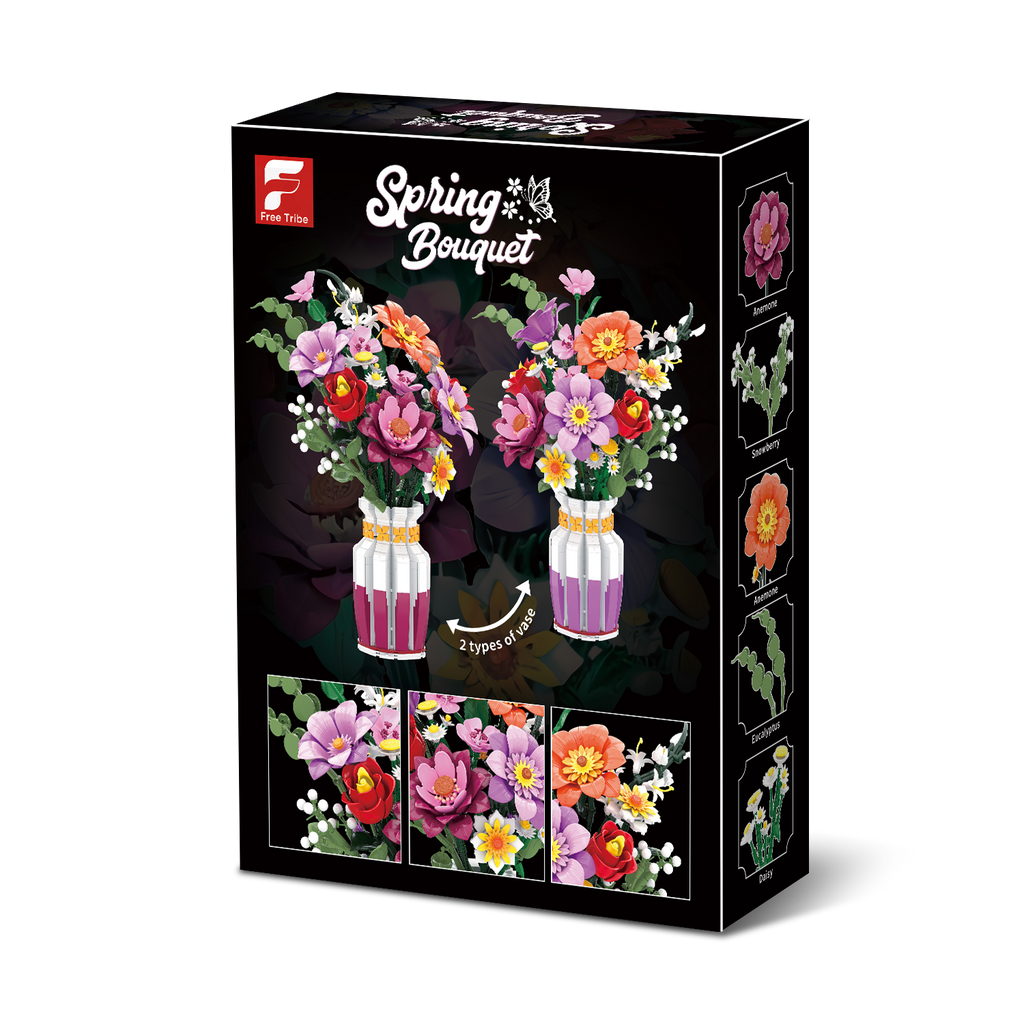 Flower Blocks - Colorful Garden Bouquet