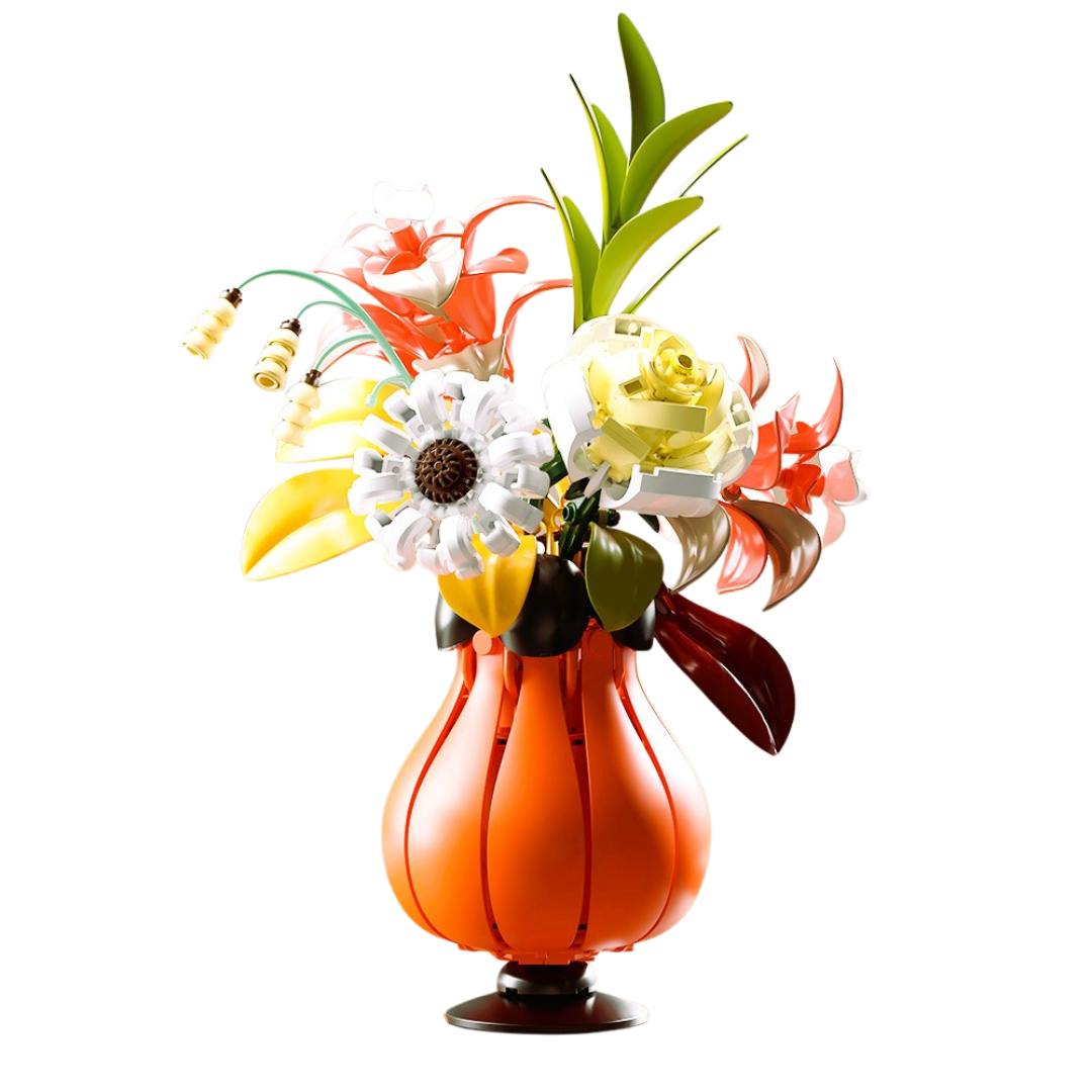Blocs de fleurs - Vase fleuri