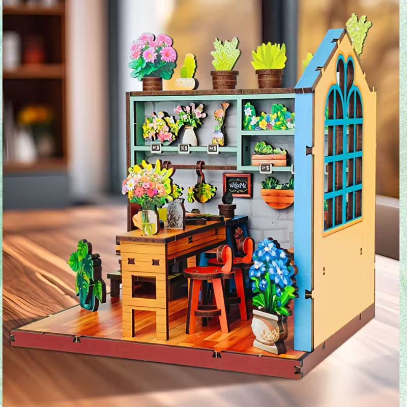 Wood Art - Bloomy Flower Shop