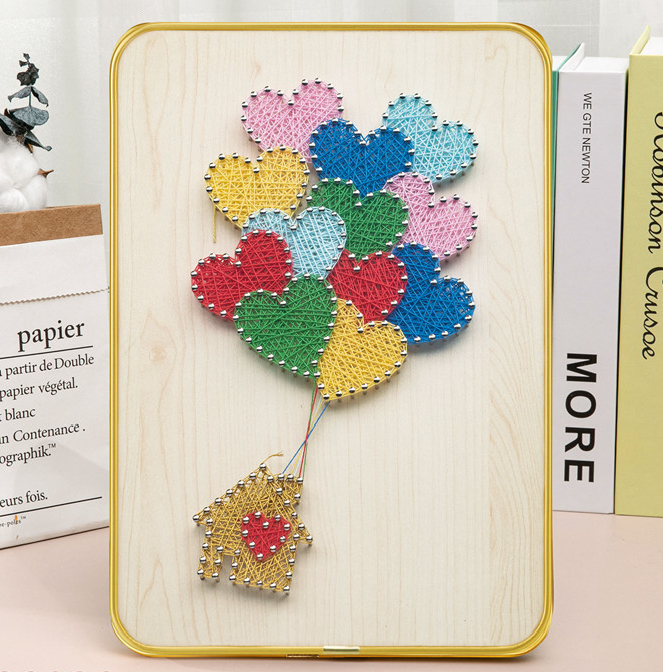 Heart Up – String Art Set met kleurrijke hartjesballonnen