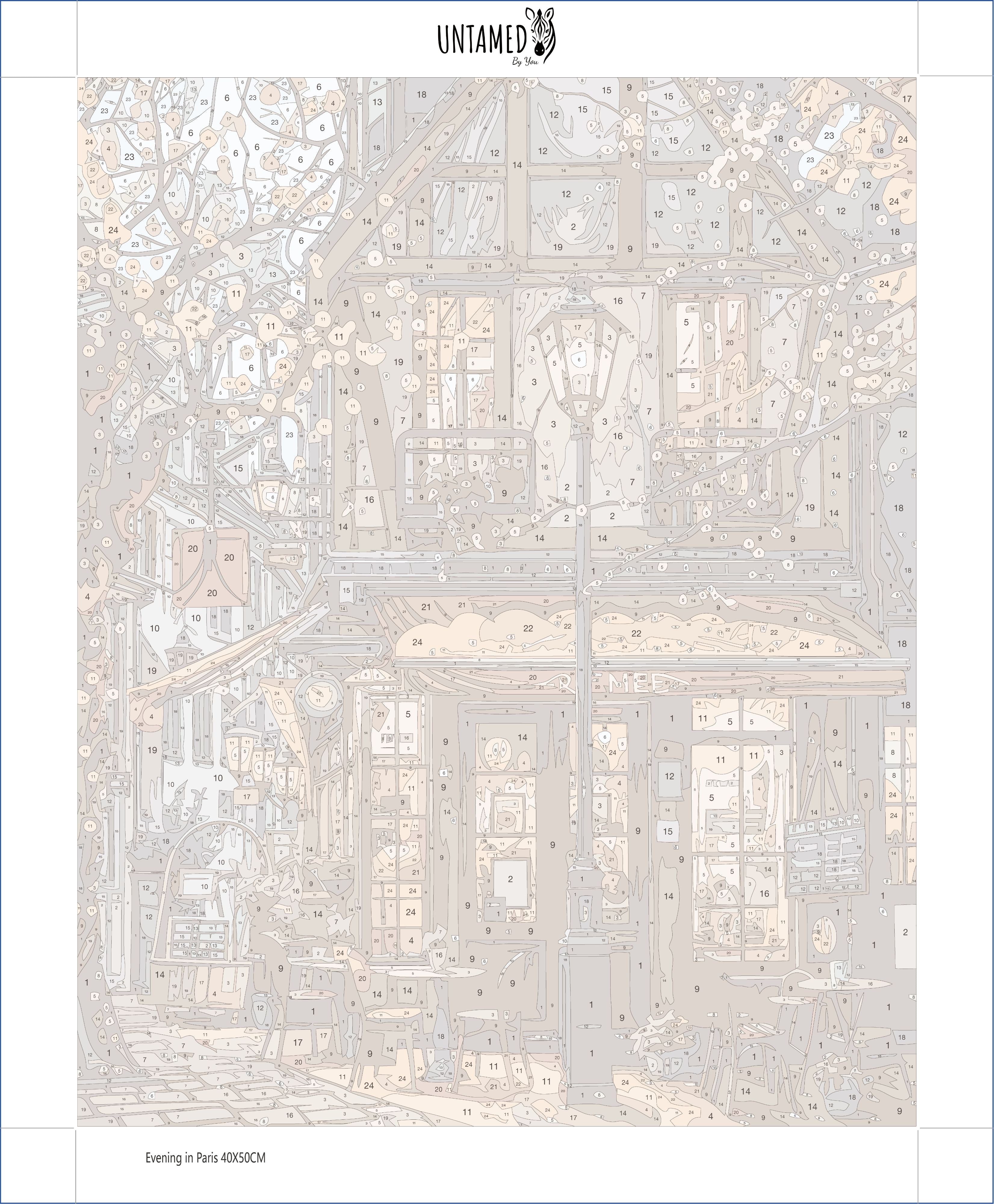 Paint By Number - Evening in Paris