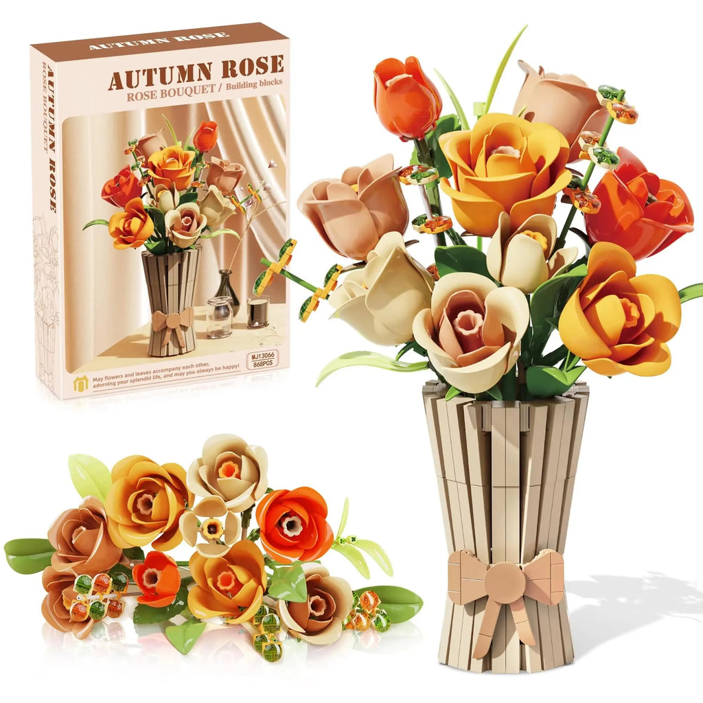 Flower Blocks - Autumn Rose