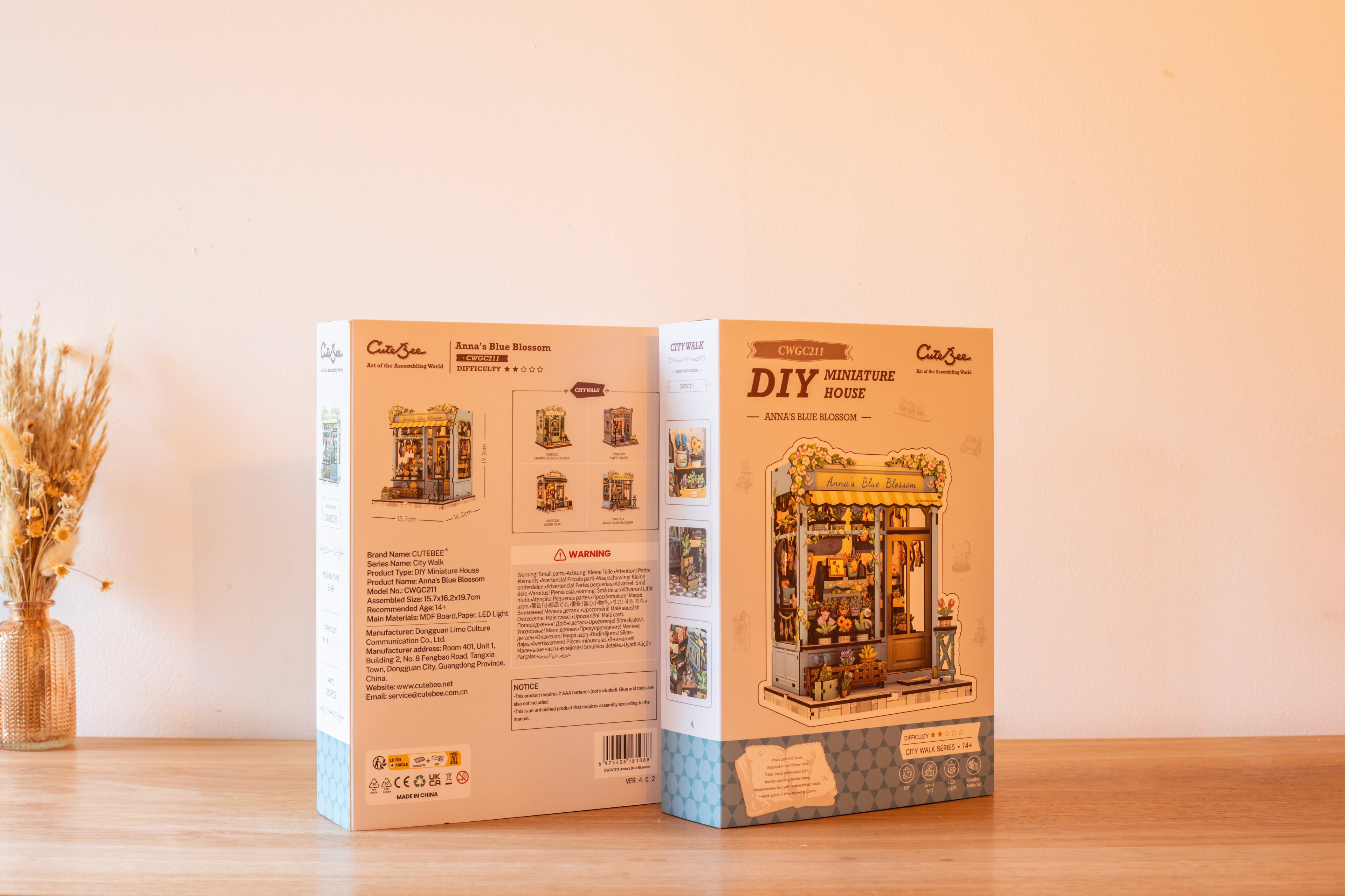 Wood Art - Anna's Blue Blossom