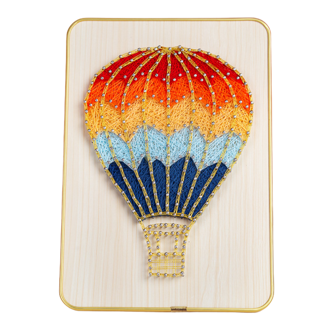 Bright Horizon – String Art Set met kleurrijke luchtballon