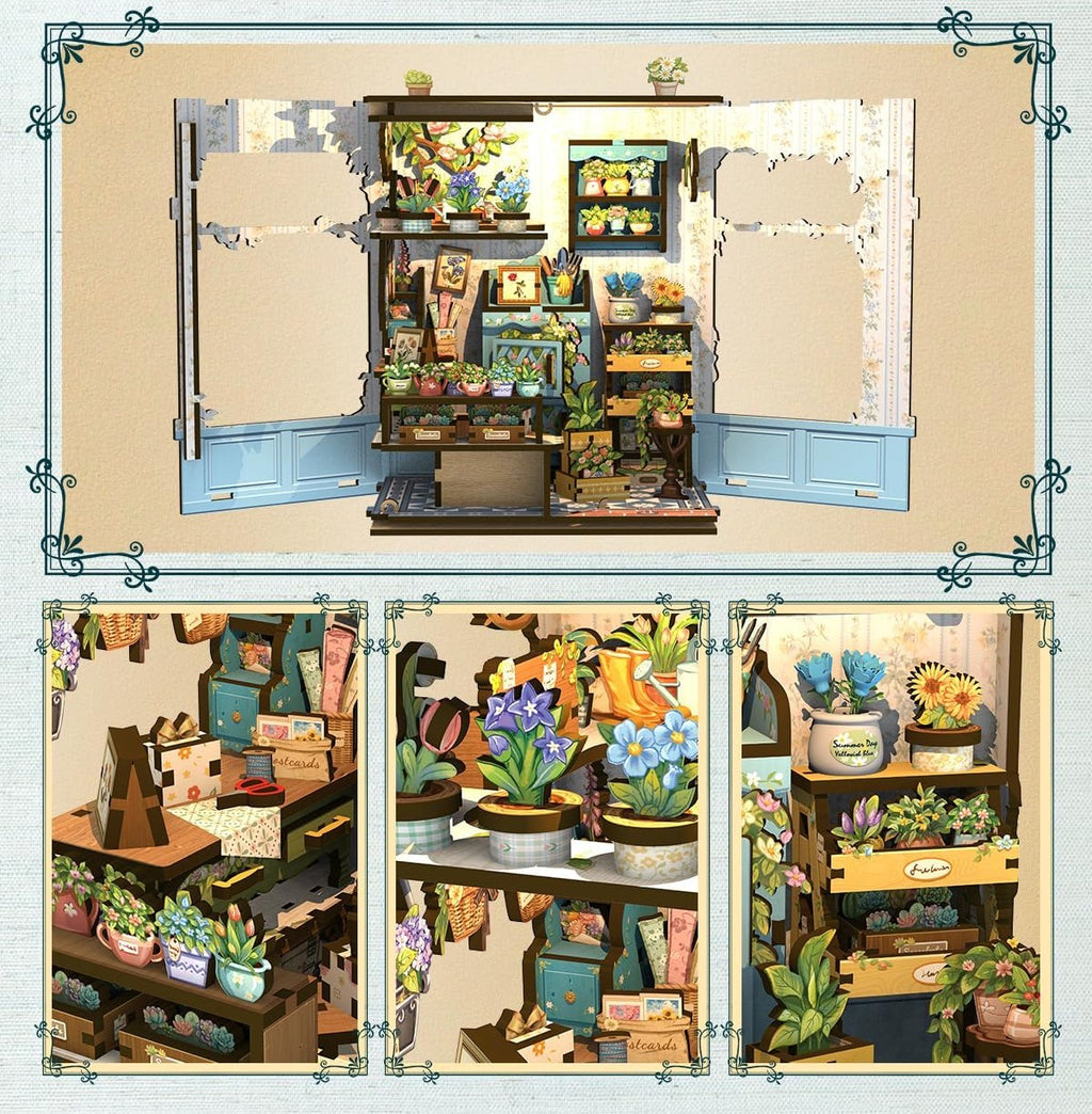 Wood Art - Anna's Blue Blossom