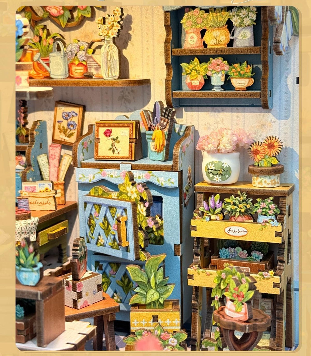 Wood Art - Anna's Blue Blossom