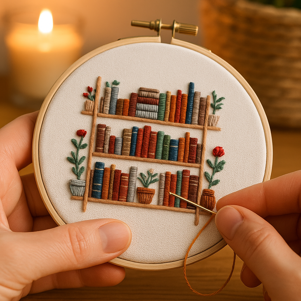 Borduurmoment - The Cosy Bookshelf