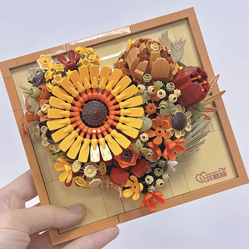 Flower Blocks - Heart in Bloom