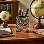 Diamond Pen Holder – Warm Chevron