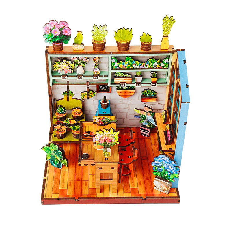 Wood Art - Bloomy Flower Shop