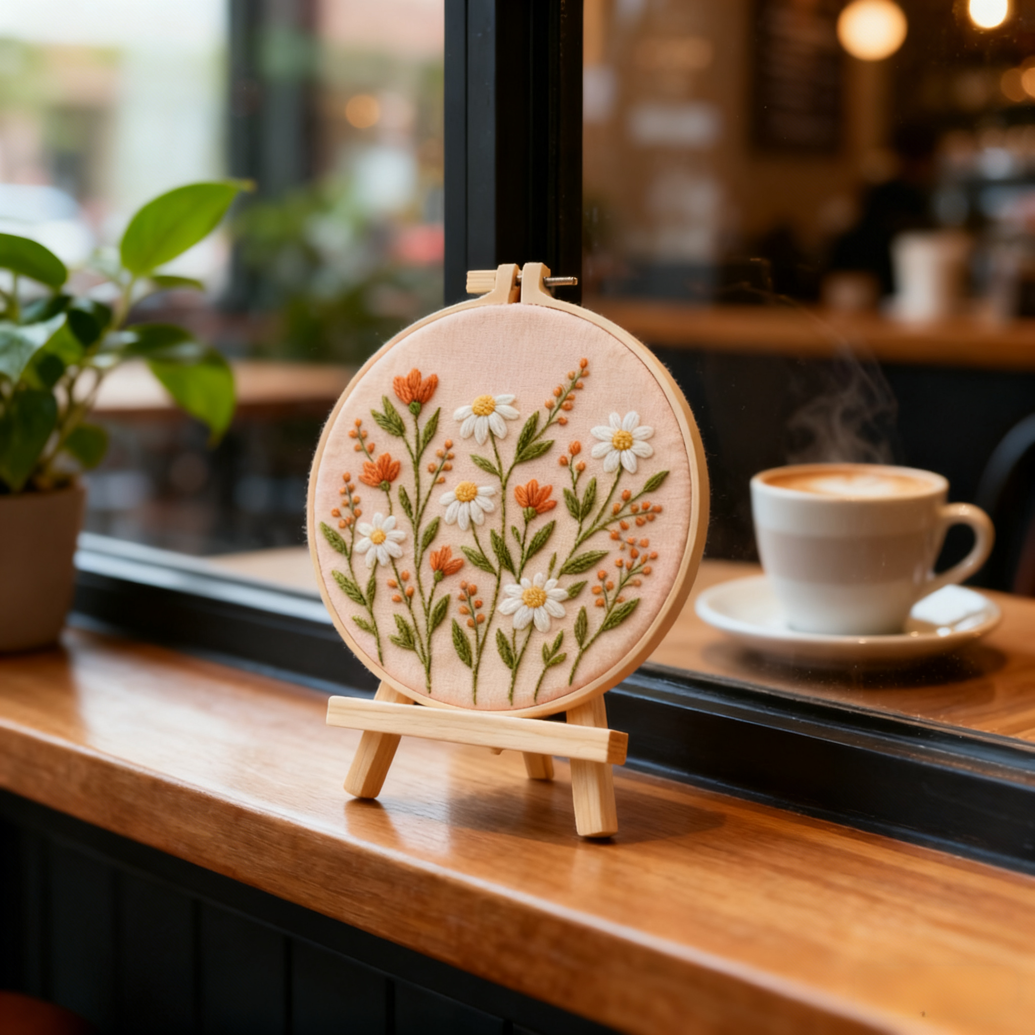 Wildflower Morning - Borduurset met margrietjes en oranjebloemen