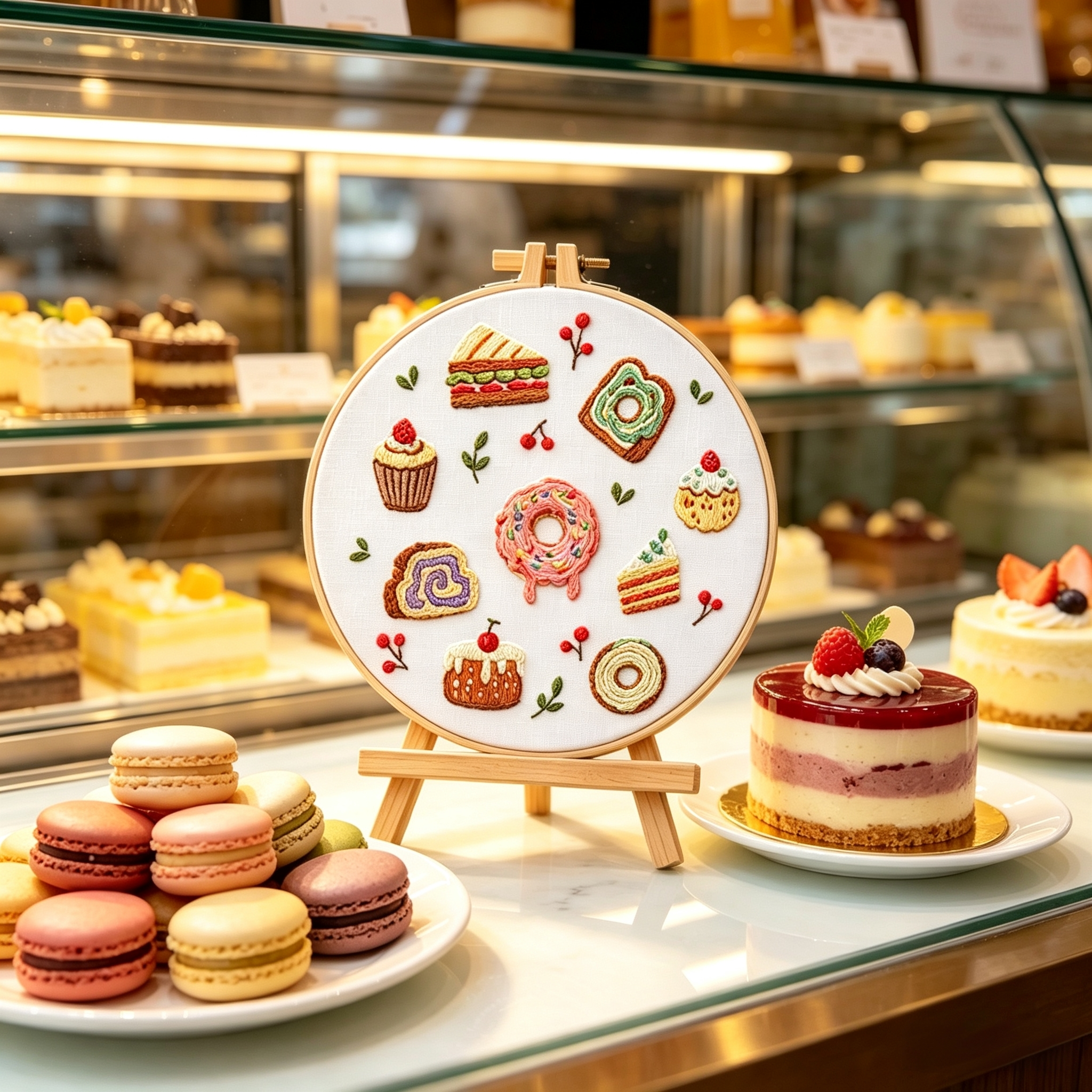 Sweet Treats – Borduurset met taartjes en desserts