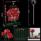 Flower Blocks – Red Rose Bouquet