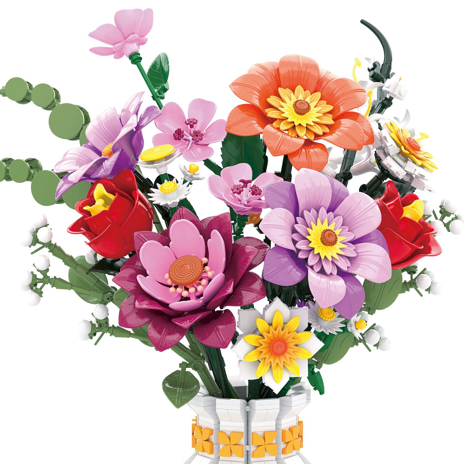 Flower Blocks - Colorful Garden Bouquet