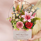 Wood Art - Wooden Flower Basket