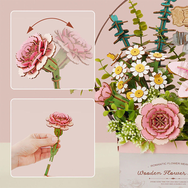 Wood Art - Wooden Flower Basket