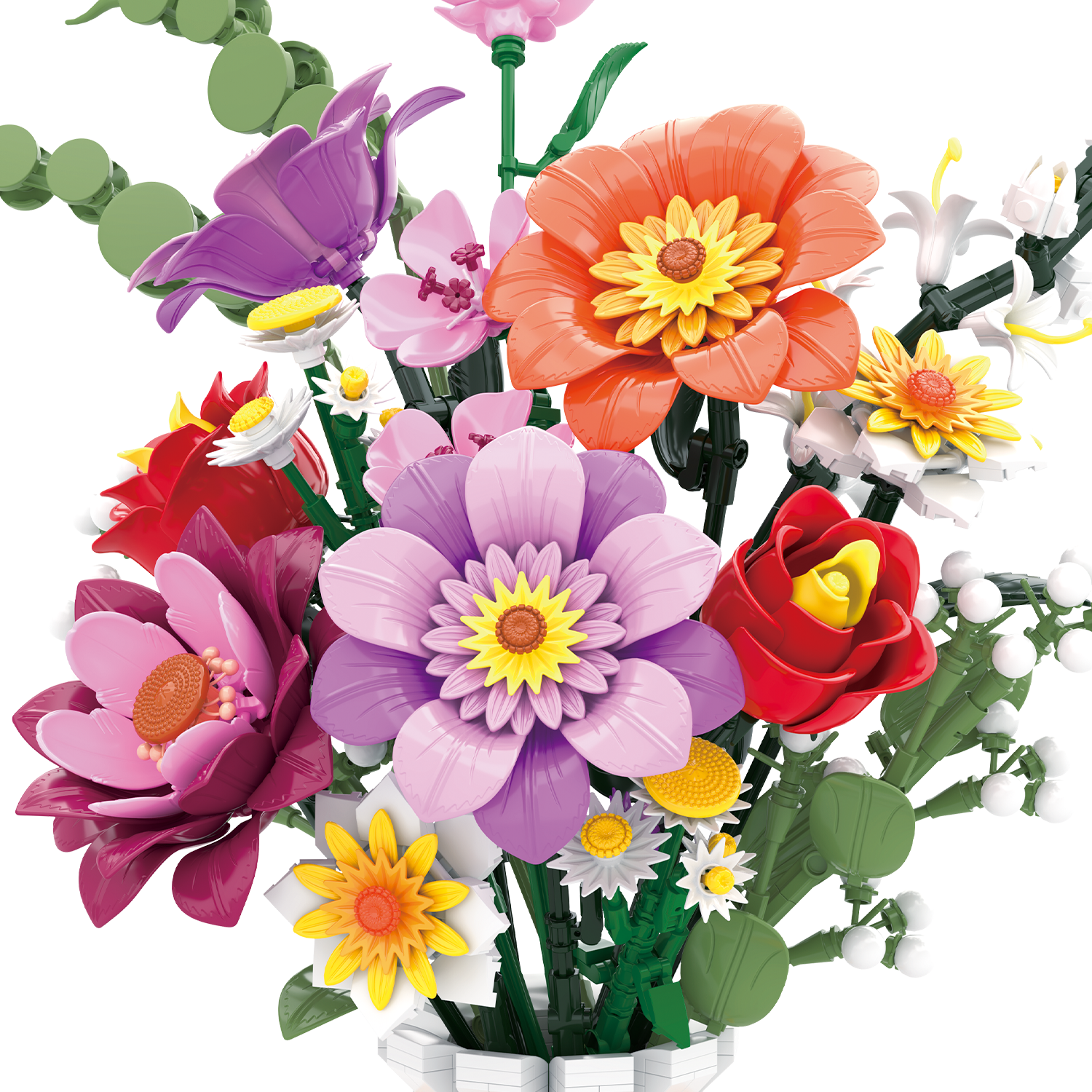 Flower Blocks - Colorful Garden Bouquet