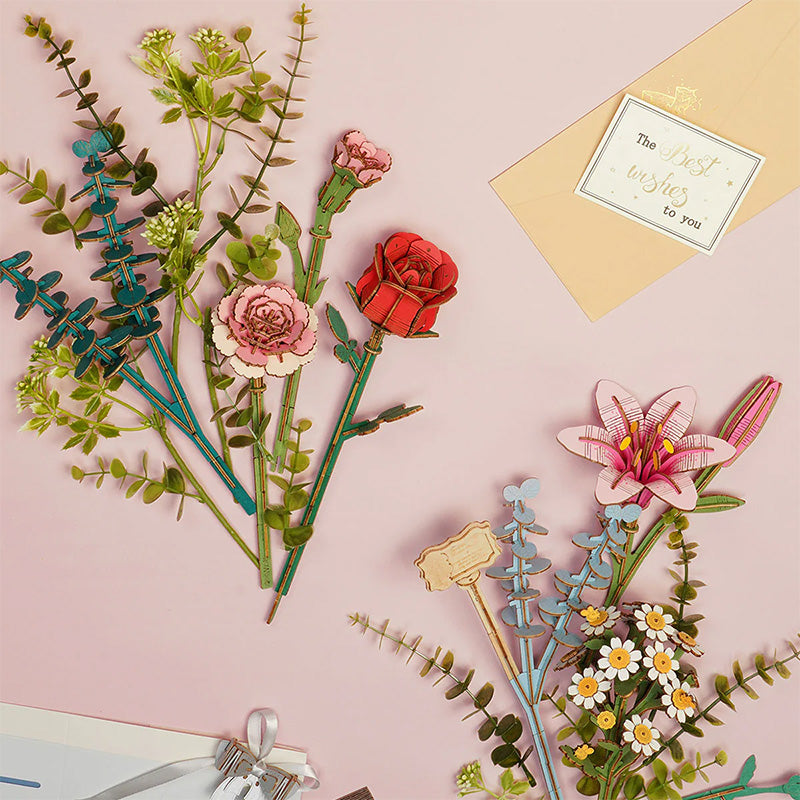 Wood Art - Wooden Flower Basket