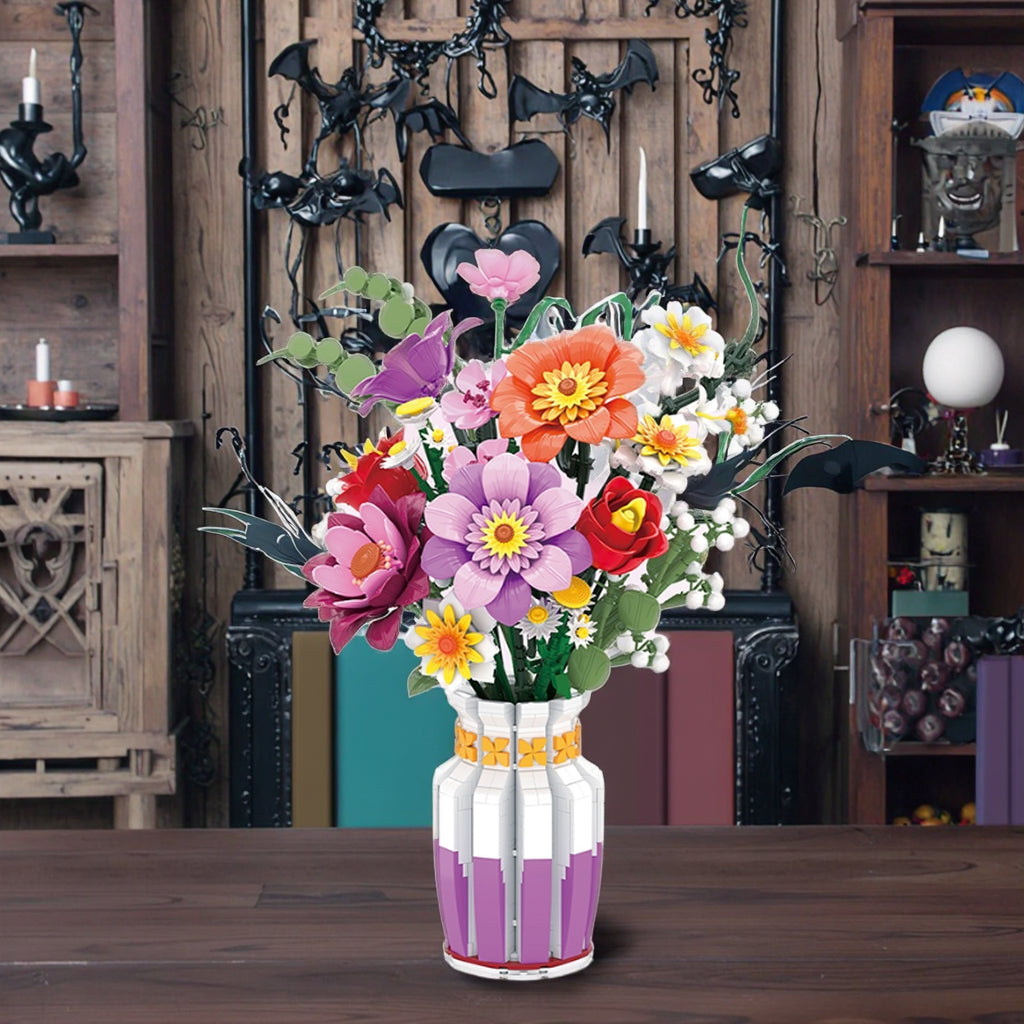 Flower Blocks - Colorful Garden Bouquet