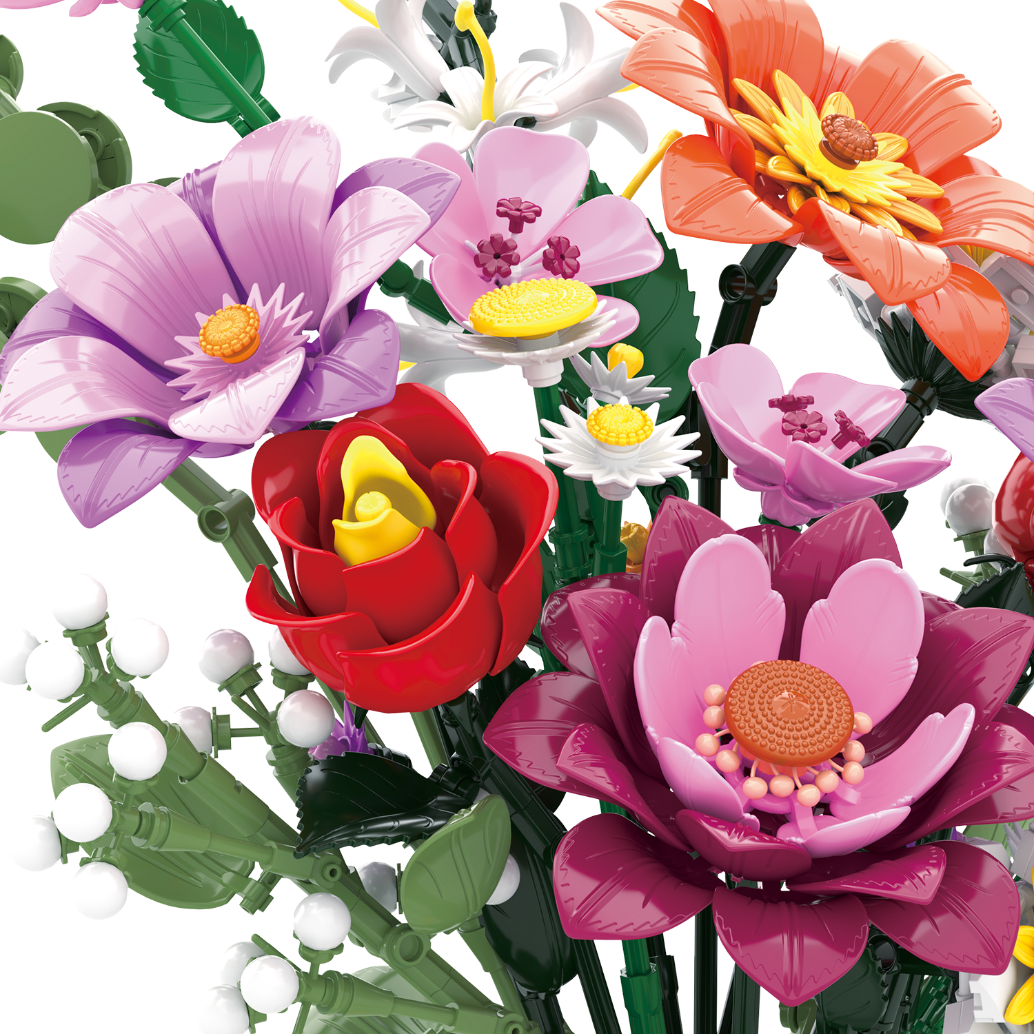 Flower Blocks - Colorful Garden Bouquet