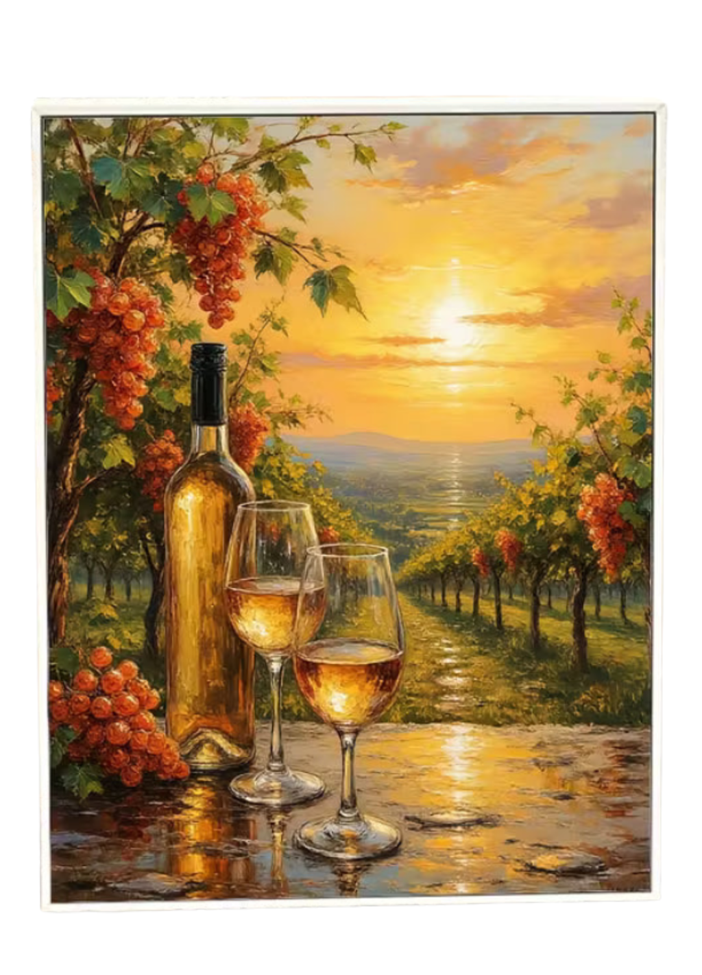 Paint By Numbers - Golden Vineyard Sunset