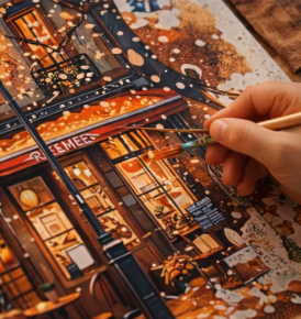 Paint By Numbers - Evening in Paris