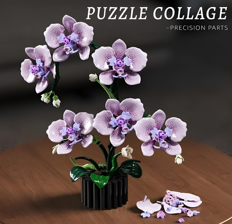 Flower Blocks - Pure Orchid