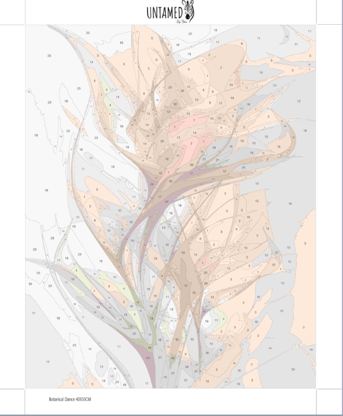 Paint By Numbers – Botanical Dance