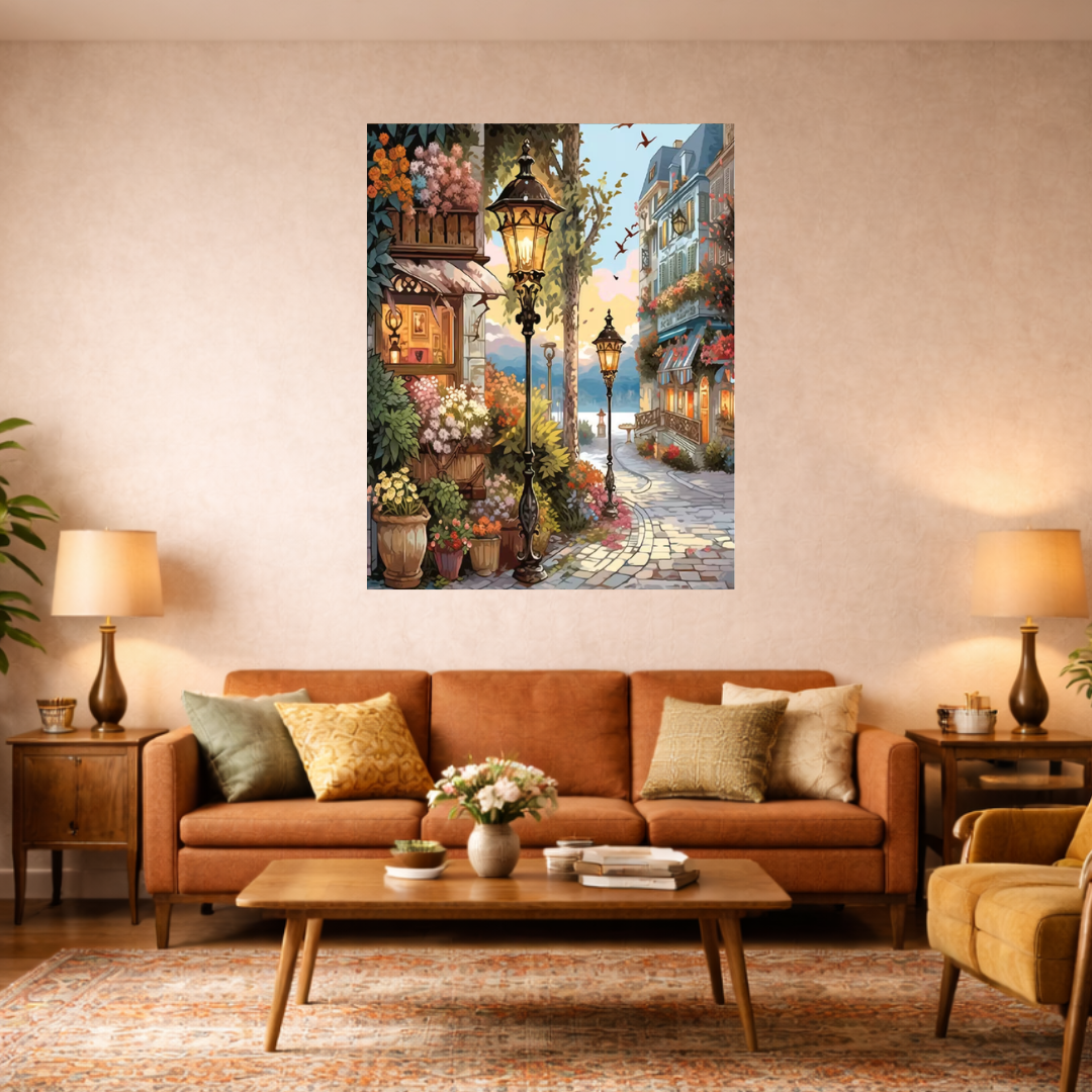 Peinture par numéros - Promenade du soir