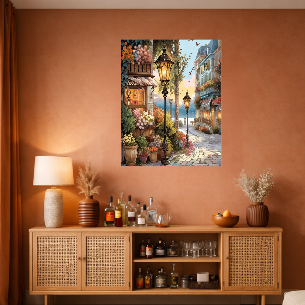 Peinture par numéros - Promenade du soir