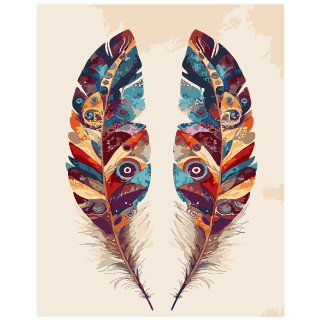 Paint By Numbers - Sacred Feathers