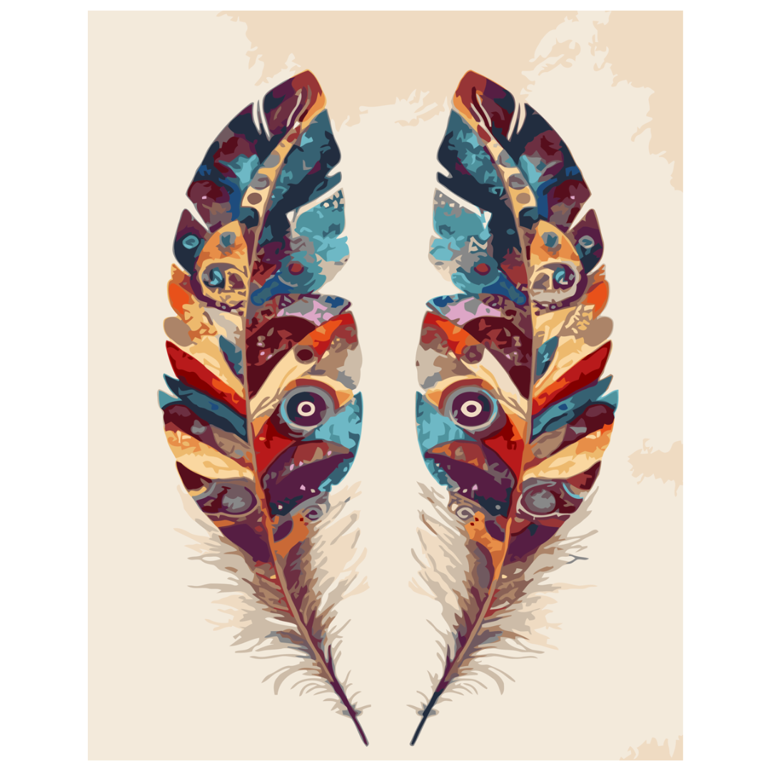 Paint By Numbers - Sacred Feathers