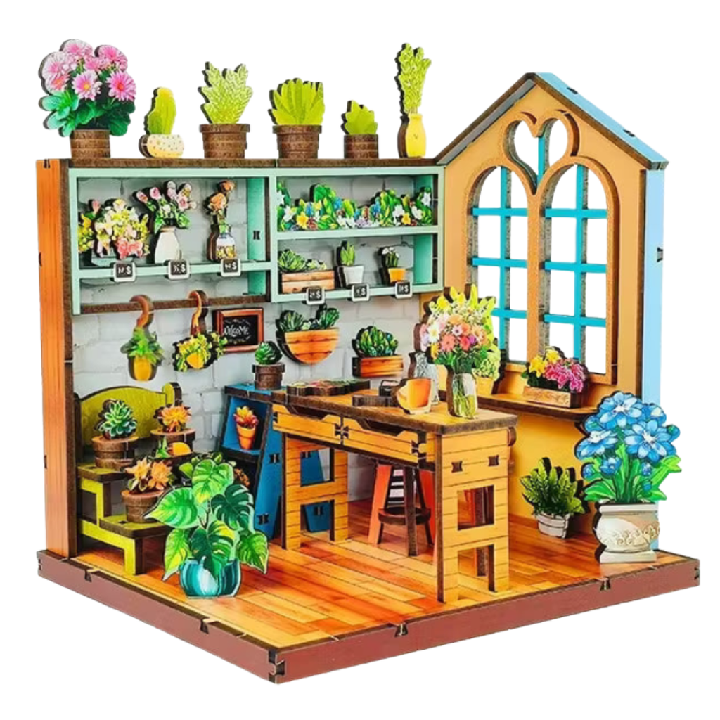 Wood Art - Bloomy Flower Shop