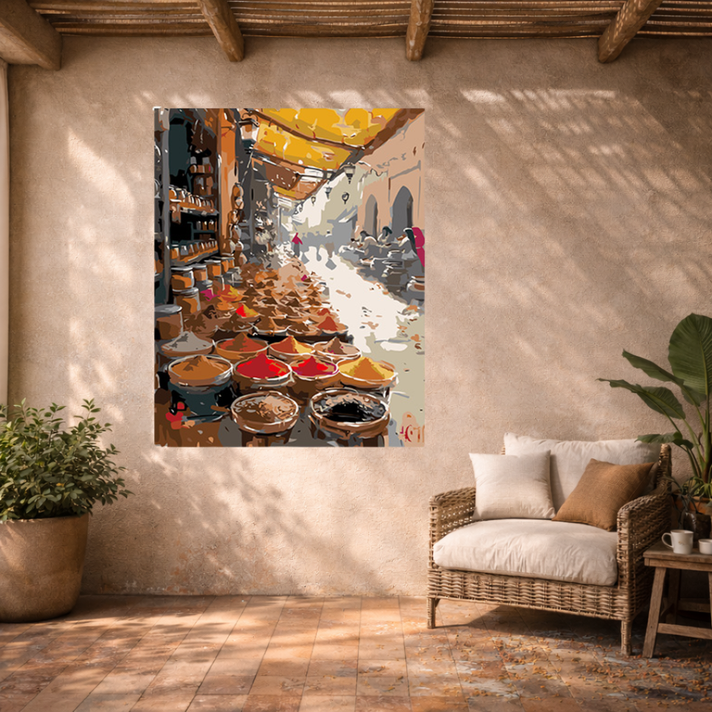 Peinture par numéros - Couleurs du Maroc