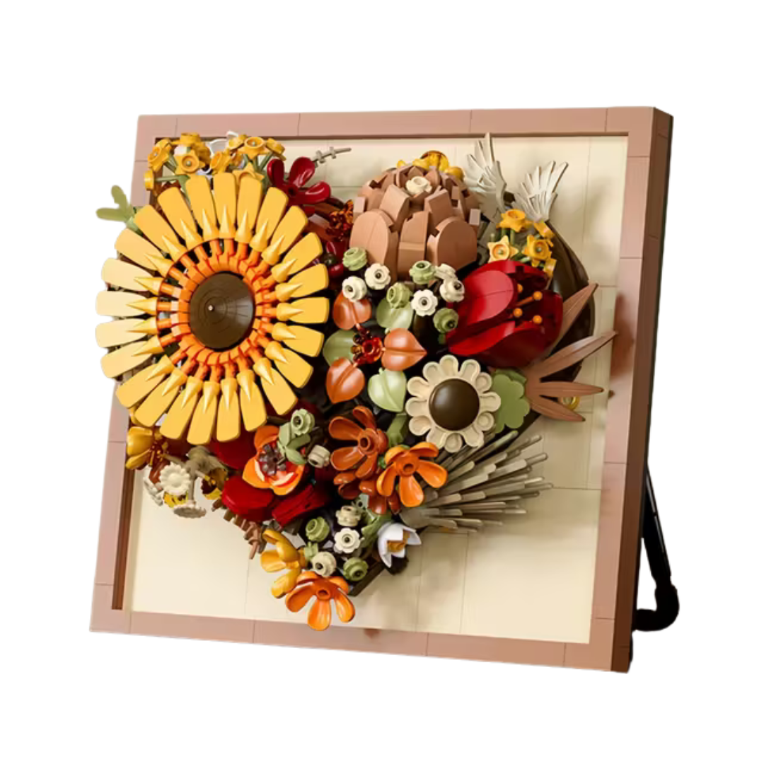 Flower Blocks - Heart in Bloom