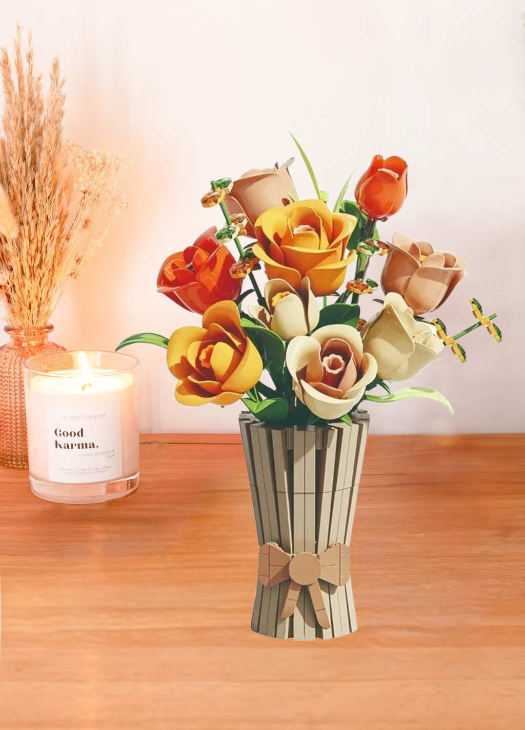 Flower Blocks - Autumn Rose